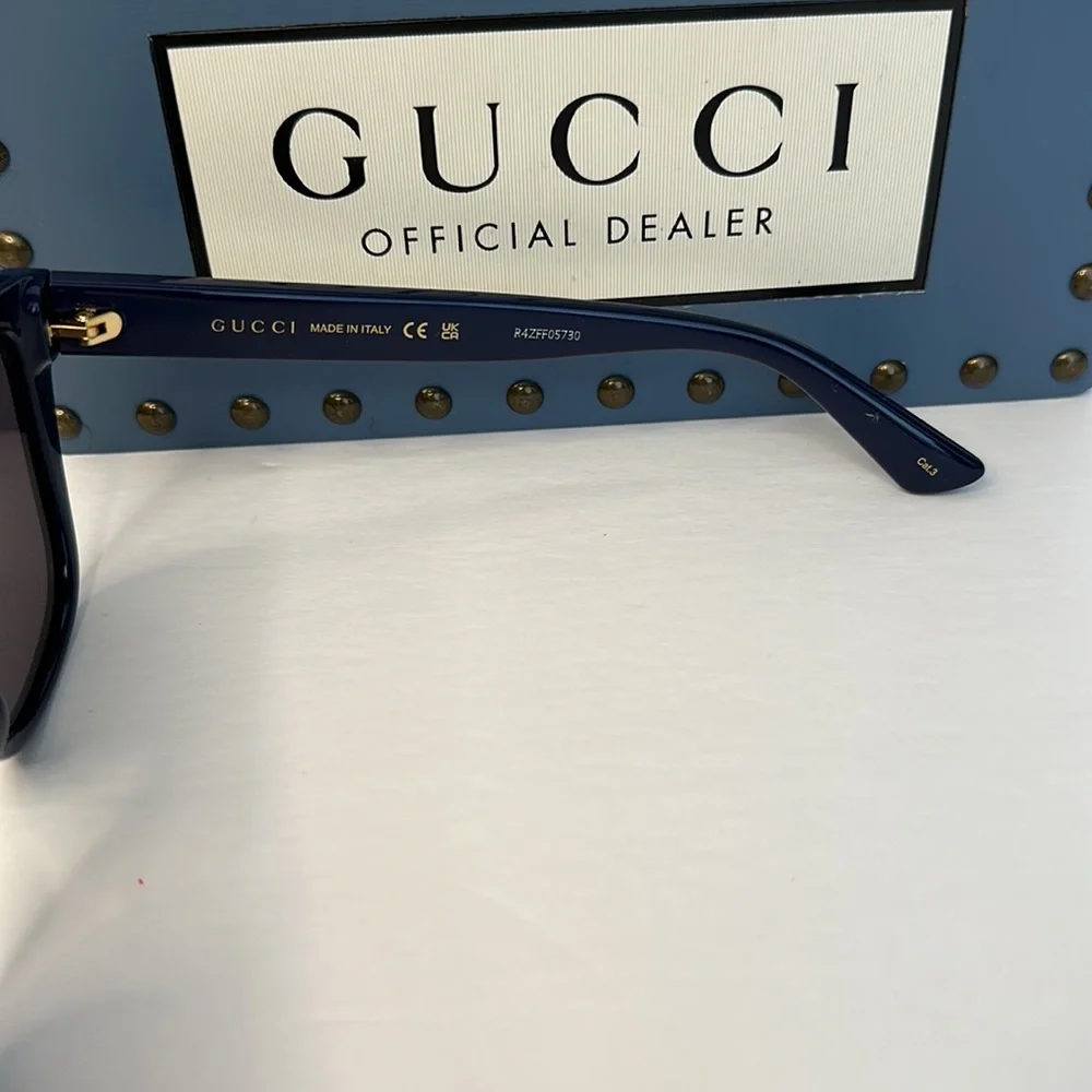 New Authentic GUCCI Grey Browline Men's Sunglasses GG1345S 004 57
